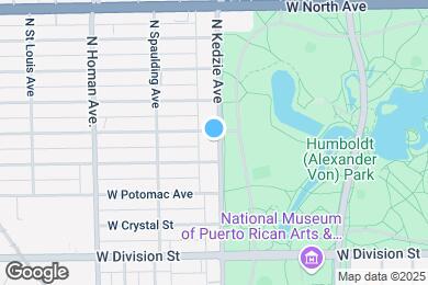 Map image of the property - 1350 N Kedzie Ave