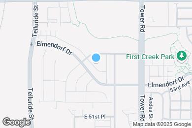 Map image of the property - 18127 E 53rd Dr