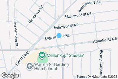 Map image of the property - 1216 Edgewood St NE