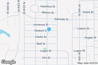 Map image of the property - 1931 Herbert St