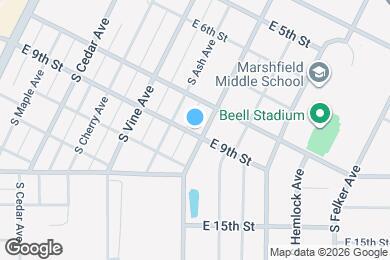 Map image of the property - 613 E 9th St