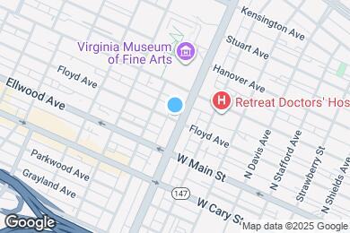 Map image of the property - 100 N Arthur Ashe Blvd