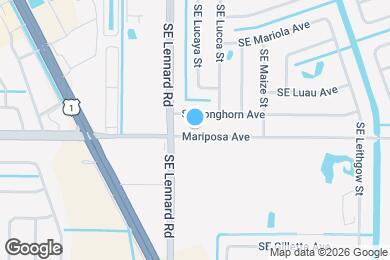 Map image of the property - 2219 SE Mariposa Ave