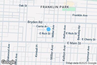 Map image of the property - 1426 E Rich St