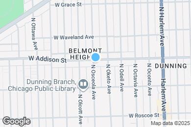 Map image of the property - 7427 W Addison St