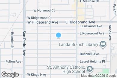 Map image of the property - 109 W Hollywood Ave
