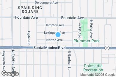 Map image of the property - 1154 N Curson Ave