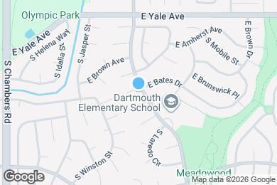 Map image of the property - 15984 E Bates Pl
