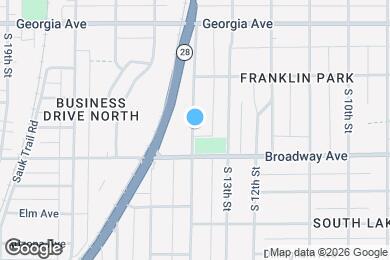 Map image of the property - 1619 S 14th St