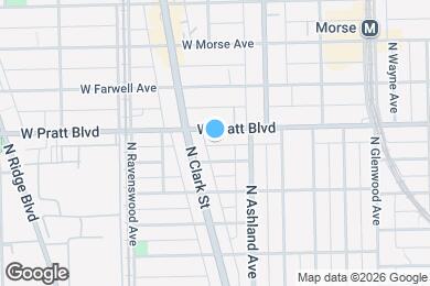 Map image of the property - 1651 W Pratt Ave