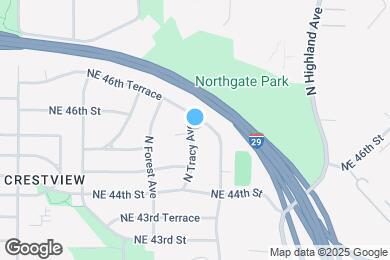 Map image of the property - 4501 N Tracy Ave