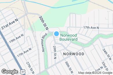 Map image of the property - 3005 Norwood Blvd