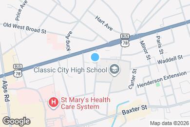 Map image of the property - 210 Evans St