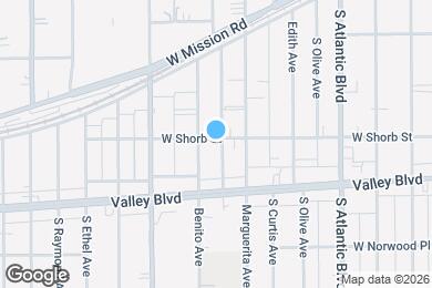 Map image of the property - 1201 S Electric Ave