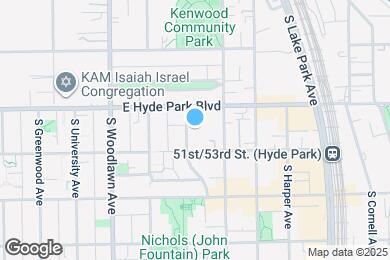 Map image of the property - 5121 S Kenwood Ave