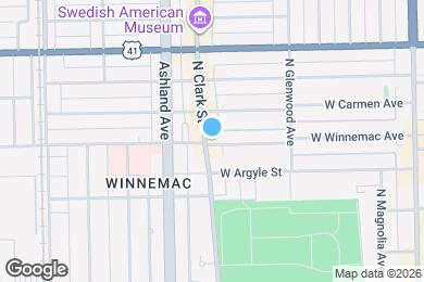 Map image of the property - 1484 W Winnemac Ave