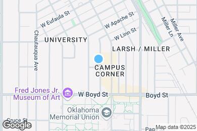 Map image of the property - White Street Apartments on Campus Corner