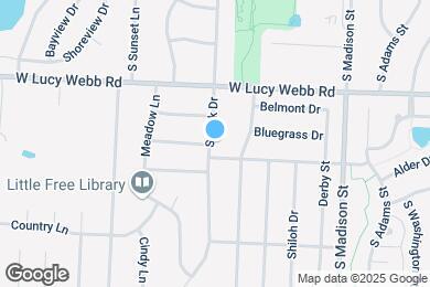 Map image of the property - 615 S Park Dr