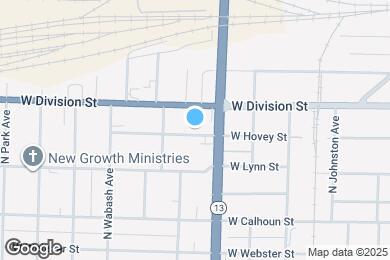 Map image of the property - 1623 W Hovey St