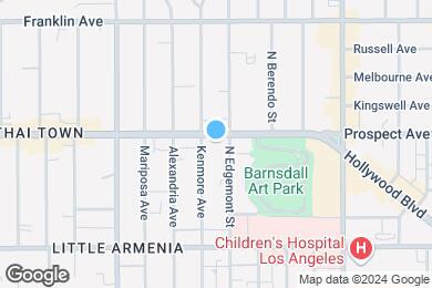 Map image of the property - The Louise Los Feliz