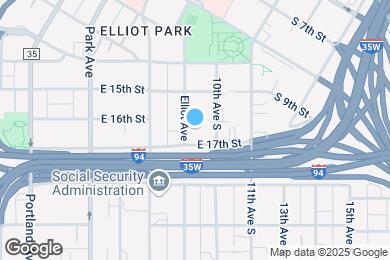 Map image of the property - 1609 Elliot Ave