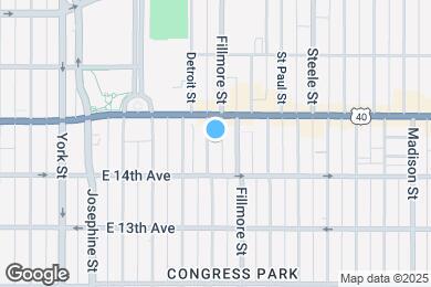 Map image of the property - 1452 Detroit St