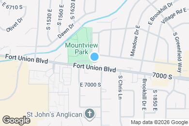 Map image of the property - 1681 E Fort Union Blvd