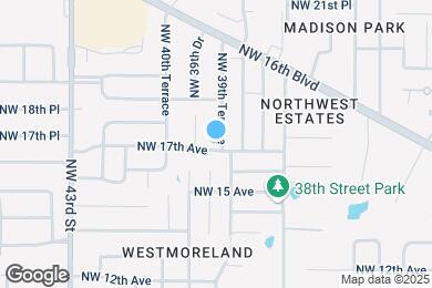 Map image of the property - 1704 NW 39th Terrace