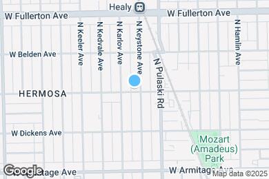 Map image of the property - 4036 W Palmer St