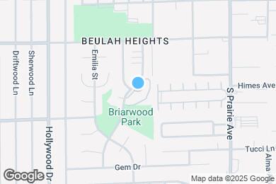 Map image of the property - Briarwood Apartments