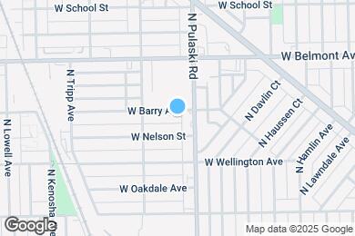 Map image of the property - 4019 W Barry Ave