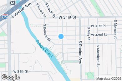 Map image of the property - 3214 S Throop St