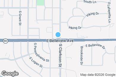 Map image of the property - 5091 S Clarkson St