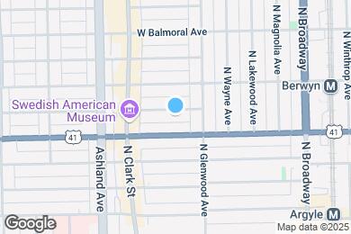 Map image of the property - 1433 W Farragut Ave