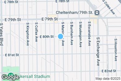 Map image of the property - 8010 S Manistee Ave