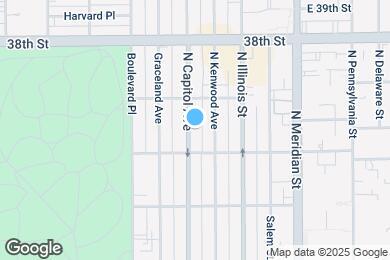 Map image of the property - 3627 N Capitol Ave