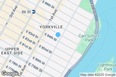 Map image of the property - 1597 York Ave