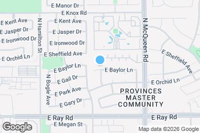 Map image of the property - 832 E Baylor Ln