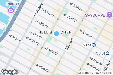 Map image of the property - 439 W 48th St
