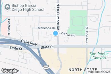 Map image of the property - 111 N La Cumbre Rd