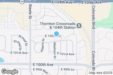 Map image of the property - 3508 E 102nd Ct