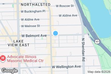 Map image of the property - 543 W Belmont Ave