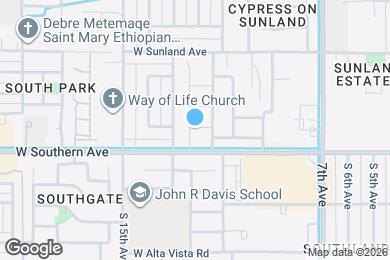 Map image of the property - 5919 S 12th Dr