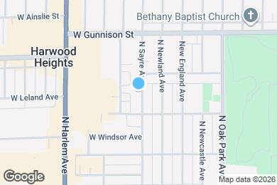 Map image of the property - 4636 N Sayre Ave
