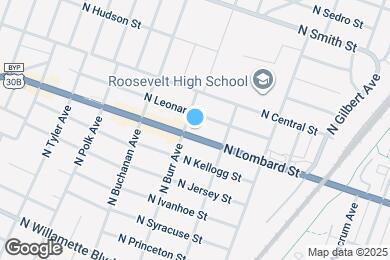 Map image of the property - 7225 N Lombard St