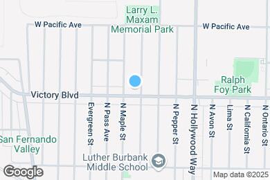 Map image of the property - 3807 W Victory Blvd