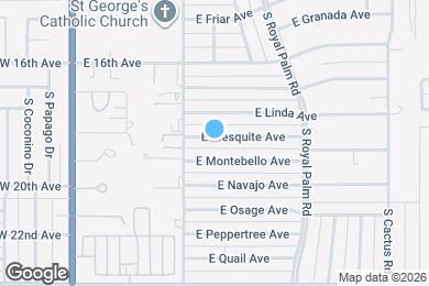 Map image of the property - 491 E Mesquite Ave