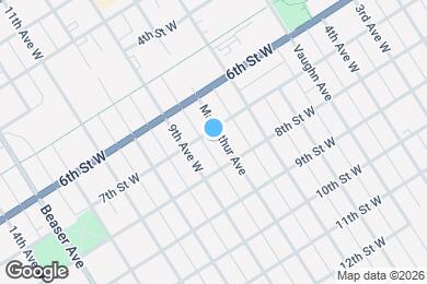 Map image of the property - 705 MacArthur Ave