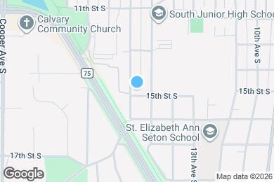 Map image of the property - 1350 16th Ave S