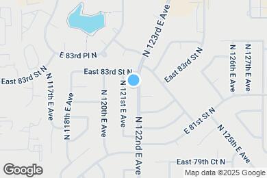 Map image of the property - 8214 N 122nd East Ave